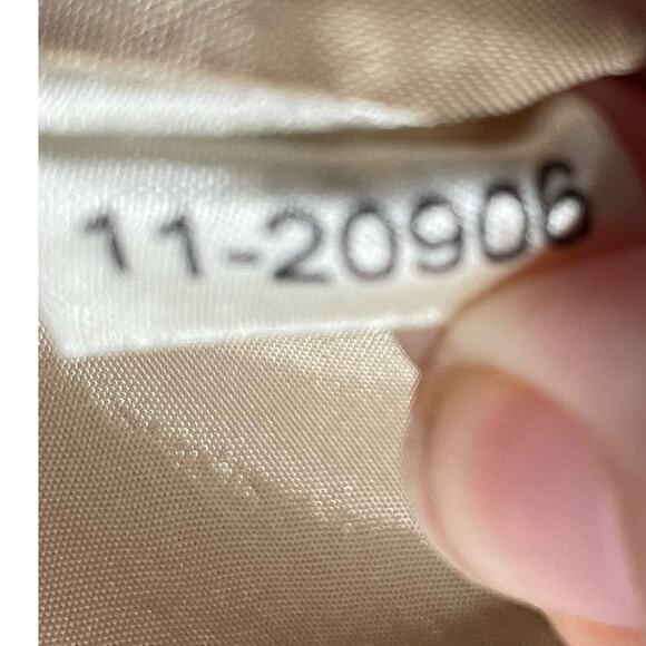 VTG Ann Taylor Sheath Dress Womens 8 Sleeveless Square Neck 100% Silk Gold Party - Picture 11 of 13